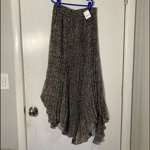 NWT free people maxi animal print skirt